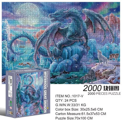 2000 Pieces Jigsaw Puzzle Various Landscape Patterns Jigsaw Puzzle Educational Toy for Kids Children 's Games Christmas Gift
