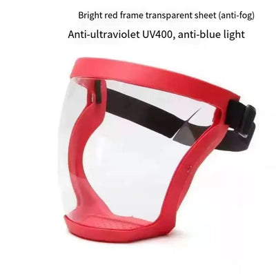 Work Protection Mask Full Face Shield Reusable Home Kitchen Splash Protection Mask Anti-fog Windproof Dustproof Mask With Filter