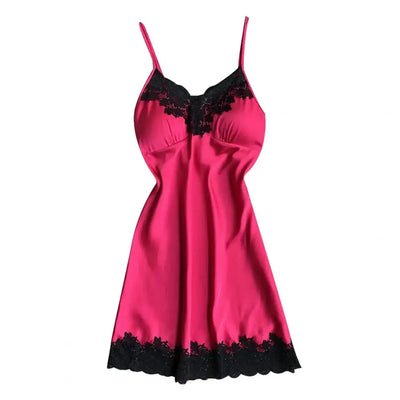 Women Nightie Great Patchwork Women Nightie All Match Pajamas  Sexy Women Nightie for Home