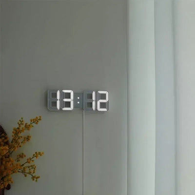 Digital Clock Wall Clocks Decoration for Bedroom Adjustable Electronic Watches 3D LEDs Home Decor Night Mode Watch Glowing