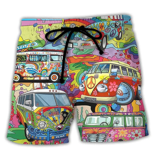 Men's Beach Shorts Skull 3D Printed Summer Surfing Board Shorts  Hawaii Shorts Men Women Swim Pants Masculina Briefs Boys