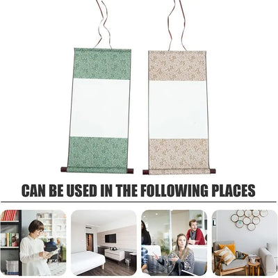 Decoration Art Supplies DIY Crafts Rice paper Painting Scroll Blank Hanging Scroll Calligraphy Mounting Drawing Canvas Scrolls