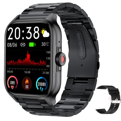 2025 New QX5 Smart Watch Heart Rate Monitor Music Control Sports Waterproof Smart Watch for Men Women Smartwatch
