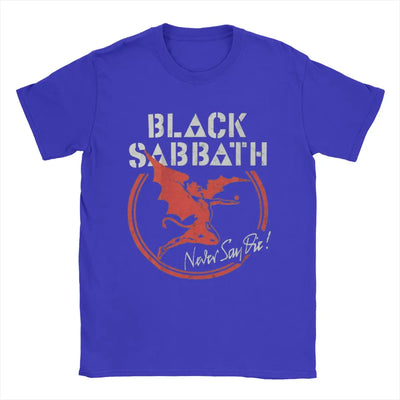Men's T-Shirts Black Cool Sabbaths Novelty Cotton Tee Shirt Short Sleeve T Shirt Round Collar Tops Gift Idea