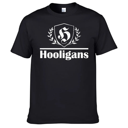 Hooligans T Shirt 100% Cotton Men Shirt Top Sales