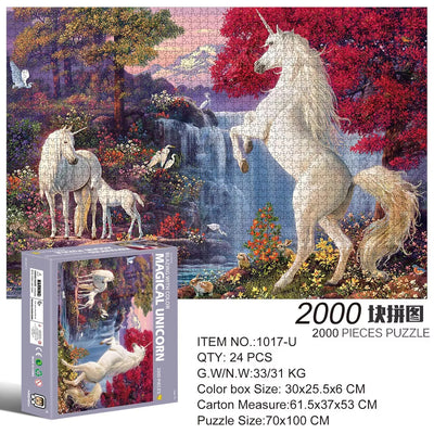 2000 Pieces Jigsaw Puzzle Various Landscape Patterns Jigsaw Puzzle Educational Toy for Kids Children 's Games Christmas Gift