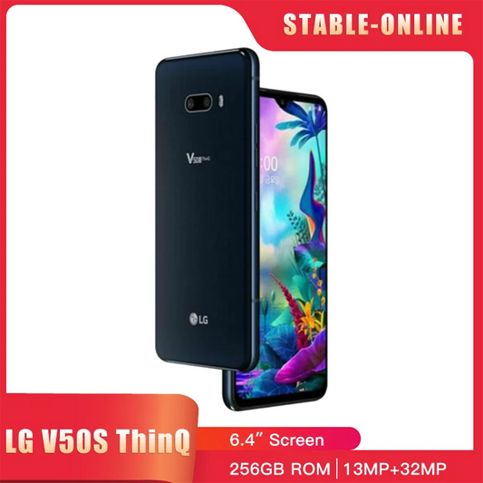 LG V50S ThinQ 5G Original Mobile Phone 8GB RAM 256GB ROM LG V510N Android 32MP Camera 4G LTE Fingerprint Unlocked CellPhone