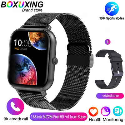 For Xiaomi 2025 New Smart Watch Men Bluetooth Call Fitness Tracker Heart Rate IP68 Waterproof Smart Watch Men Women IOS Android