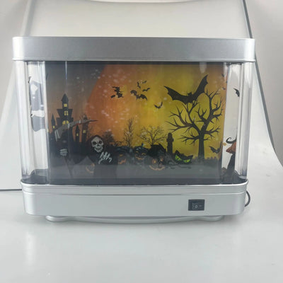 Halloween decoration lights, rotating Halloween night lights, simulated Halloween desk lamps, Halloween party decoration lights