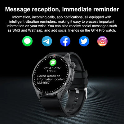 LT09 WATCH GTS4 Smart Watch Men IP68 Waterproof 1.53 HD Screen 360*360 Bluetooth Call 330mAh Blood Oxygen Smartwatch For Men