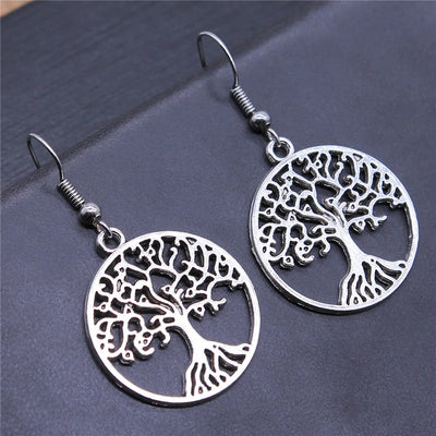 Tree Earring Women Drop Earrings Round Tree Dangle Earrings Women Fashion Jewelry Gift For Women