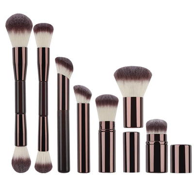 Makeup Brushes Powder Foundation Concealer  Eye Shadow Eyebrow Eyeliner Sculpting Brush Aluminum Handle