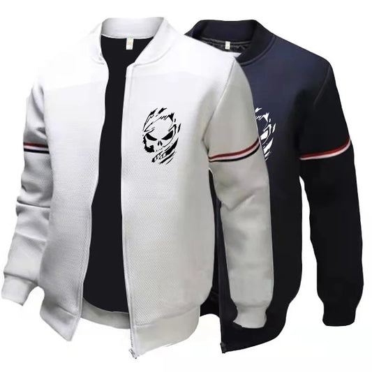 High-quality men's zip cardigan jacket business stand-up jumper jacket men's zip jacket casual sports jacket