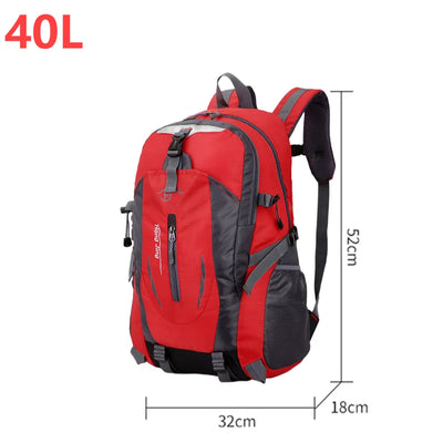 40L 840D Portable Waterpr Backpack Folding Mountaineering Bag Ultralight Outdoor Climbing Cycling Travel Knapsack Hiking Daypack