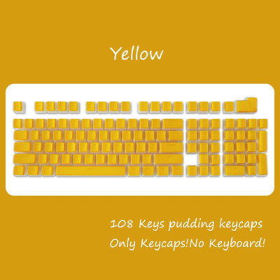 OEM Profile PBT Keycaps 108 Keys Pudding Keycap For Cherry MX Switch Mechanical Keyboard RGB Gamer backlit Key Caps Custom DIY