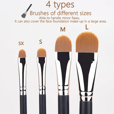 Ultra Thin Foundation Brush Lightweight and Thin Face Contour Brush Flat Contour Brush Blending Foundation Cream Makeup Brushes