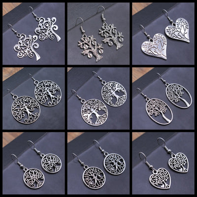Tree Earring Women Drop Earrings Round Tree Dangle Earrings Women Fashion Jewelry Gift For Women