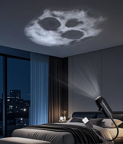 Halloween Theme USB Plug Projection Light Indoor Ceiling Projection Light Wall Ambient Light Holiday Decoration Light Adjustable