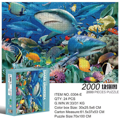 2000 Pieces Jigsaw Puzzle Various Landscape Patterns Jigsaw Puzzle Educational Toy for Kids Children 's Games Christmas Gift