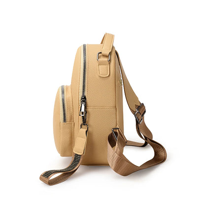 Backpack Women's Bag Fashionable Casual Travel Small School Bag Can Be Carried on One Shoulder