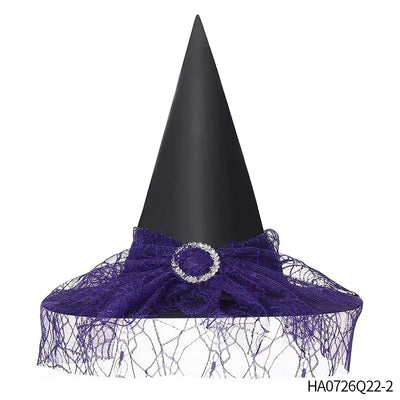Holiday Party Supplies Halloween Witch Hats Makeup Costumes Props Halloween Decorations for Home День Рождения Декор Witch Hat