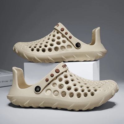 Summer Shoes Men Clogs Eva Slippers Men Flat Sandals Breathable Hole Shoes Men Beach Home Leisure Slides Men Summer Shoes
