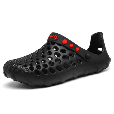 Summer Shoes Men Clogs Eva Slippers Men Flat Sandals Breathable Hole Shoes Men Beach Home Leisure Slides Men Summer Shoes