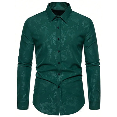 FGKKS Brand Men Shirt Fashion 2025 New Long Sleeve Prined Streetwear Male Casual Elastic shirt