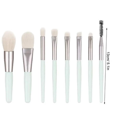 8PCS Macaron Makeup Brushes Set Eye Shadow Foundation Women Cosmetic Brush DIY Blush Powder Blending Beauty Soft Make Up Tools