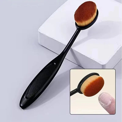 Toothbrush-Style Makeup Brush for Quick & Flawless Liquid/Cream/Powder Application, Professional Cosmetic Tool Set