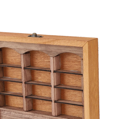 Miniature Bookshelf Decoration Miniature Book Boxes Display Shelf Relieve Stress Exquisite  Wood Stylish for Bookstore