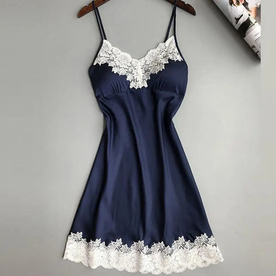 Women Nightie Great Patchwork Women Nightie All Match Pajamas  Sexy Women Nightie for Home