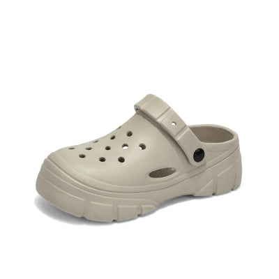 Lightweight Clogs Women Platform Sandals Simple Breathable Women Slippers Wrapped Beach Shoes For Summer Women Shoes