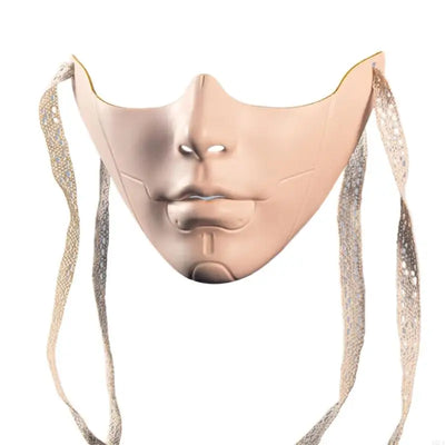 Masquerade Mask Beauty Mask Mechanical Half Face Mask Party Mask Halloween Cosplay Mask for Women Men Aesthetics Mask