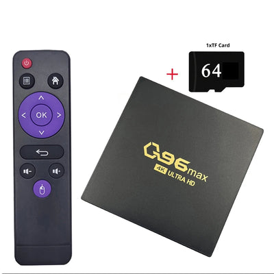 Android 14.0 Q96 MAX Smart TV Box 4G WIFI Set-top Box Allwinner H313 Android Quad Core Media Player Smart TV Box