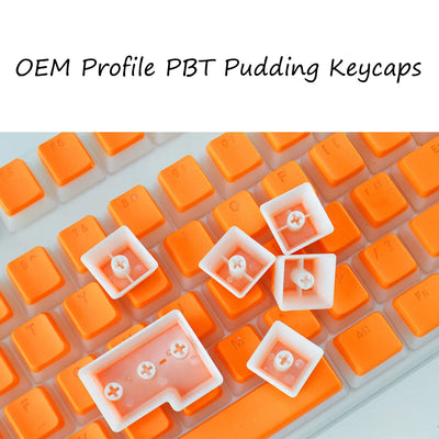 OEM Profile PBT Keycaps 108 Keys Pudding Keycap For Cherry MX Switch Mechanical Keyboard RGB Gamer backlit Key Caps Custom DIY