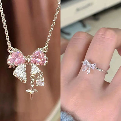 Korean Fashion Necklace for Women Heart Shaped Necklace Pendant Temperament Clavicle Chain Birthday Party Jewelry Gift 목걸이