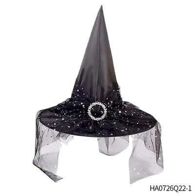 Holiday Party Supplies Halloween Witch Hats Makeup Costumes Props Halloween Decorations for Home День Рождения Декор Witch Hat
