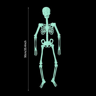 Scary Halloween Decoration Halloween Props Luminous Hanging Decoration Outdoor Party Horror Luminous Movable Skull Skeleton