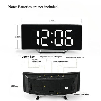 Digital Alarm Clock Bedside Table Decorations Electronic Smart Life Electronics Desk Led Child Bedroom Light Dawn Desktop Clocks