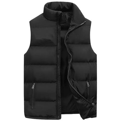 Herren Weste Jacke Warm Ärmellos Jacken Winter Wasserdicht Reißverschluss Mantel Herbst Stehkragen Lässige Weste Markenkleidung