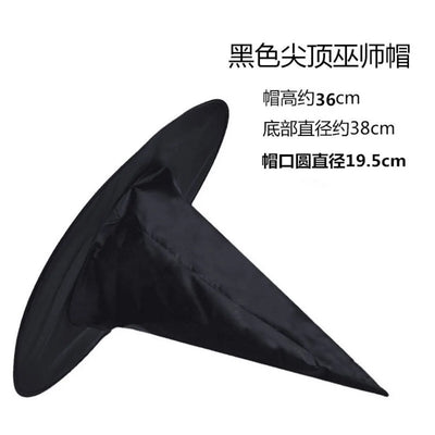 Holiday Party Supplies Halloween Witch Hats Makeup Costumes Props Halloween Decorations for Home День Рождения Декор Witch Hat