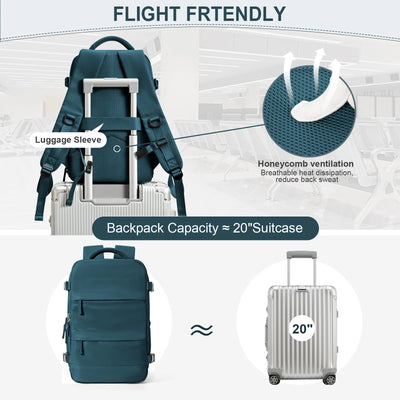 Women Men Hand Luggage Backpack Business Laptop Bag College Travel Backpack Waterproof Carry on Cabin Backpack School Backpack