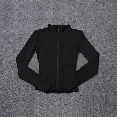 Women Sport Jacket Long Sleeve Shirt Workout Coat Gym Training Clothing Yoga Sportswear