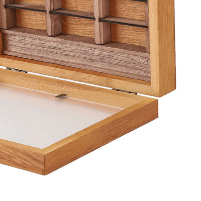 Miniature Bookshelf Decoration Miniature Book Boxes Display Shelf Relieve Stress Exquisite  Wood Stylish for Bookstore