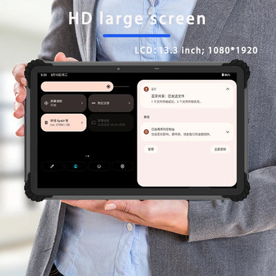 13.3 Inch Rugged Android 12 Tablet Rockchip RK3588 2.4GHz Dual Camera 5MP+13MP ROM 256GB  8000mAh Battery 4G LTE GPS WiFi BT NFC