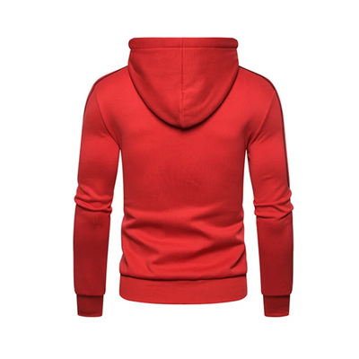 Mens Hooded Jacket Casual Motorcycle Jacket Outdoor Zip Warm Jacket