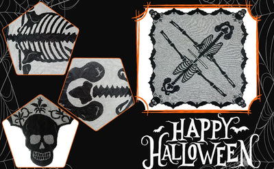 OurWarm 60 x 60 In Halloween Cape White/Black Skull Women Cape,Halloween Skeleton Cape Day of The Dead Costumes Halloween Decor