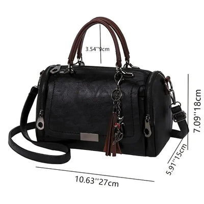Classic Women Shoulder Bag Ladies Tassel Designer Handle Handbag Casual Women PU Leather Messenger Tote Bag Women