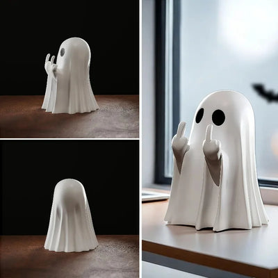 New Halloween family scary White Ghost party decorating yard ornaments study tabletop decorative knickknacks